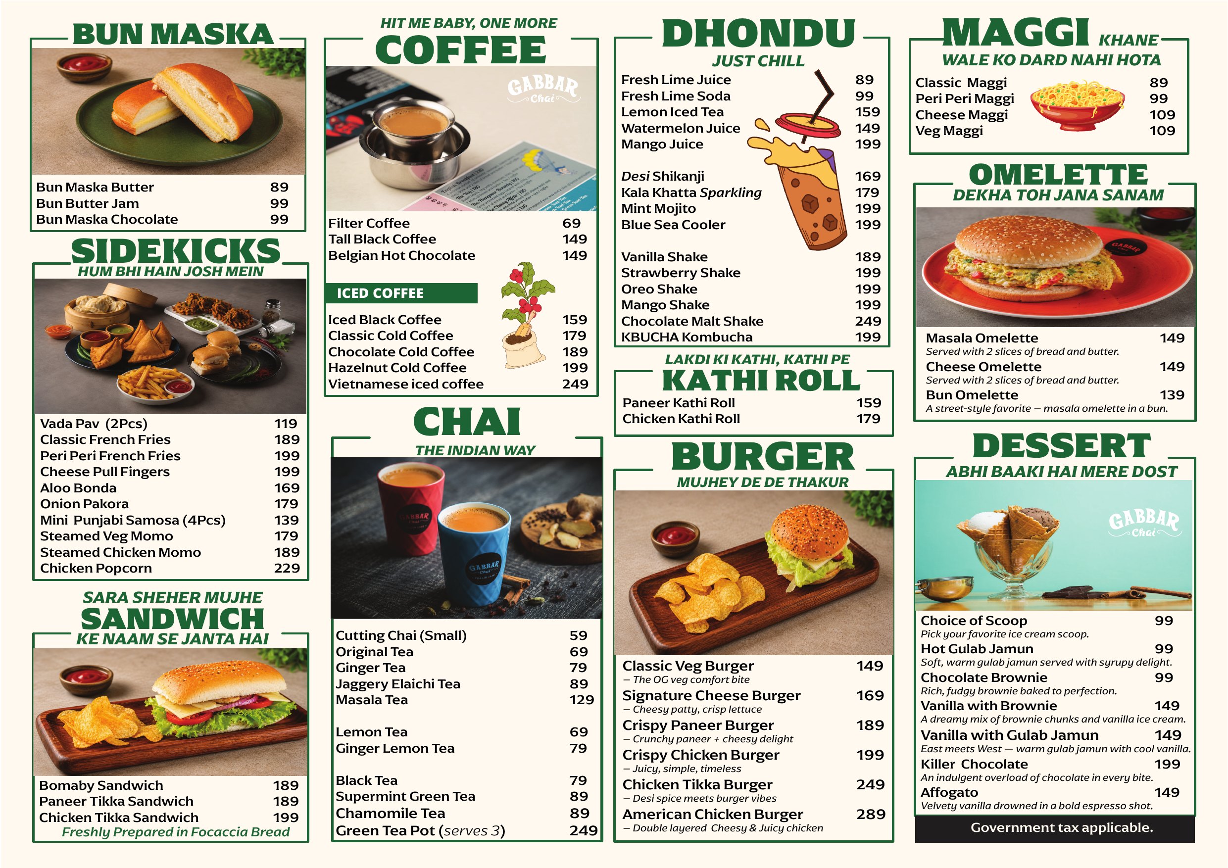 Birbal Biryani menu — CSK Mall, Gunjur — page 2